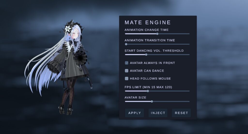 Mate Engine - 免费 3D 桌宠虚拟伴侣 可自定义 VRM 模型